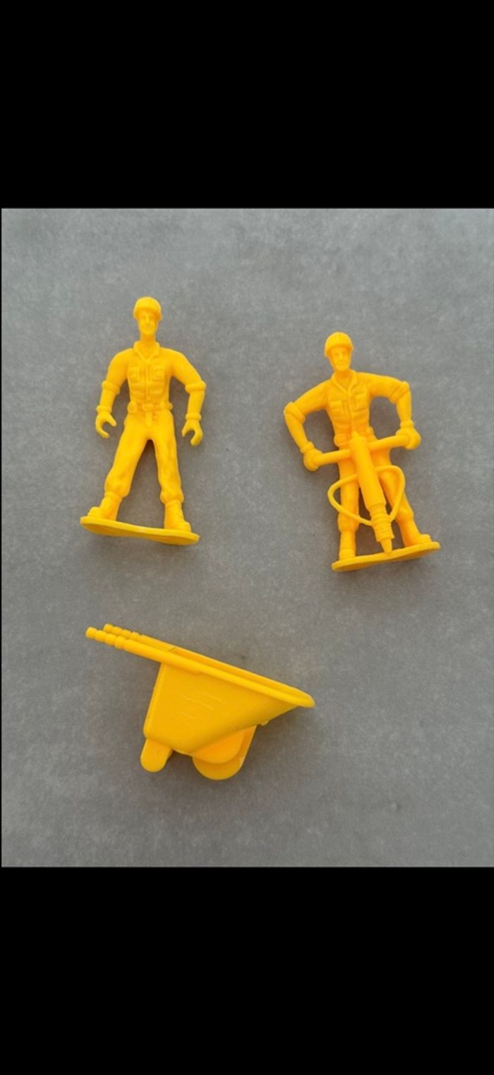 Figurines de chantier avec brouette - photo numéro 2