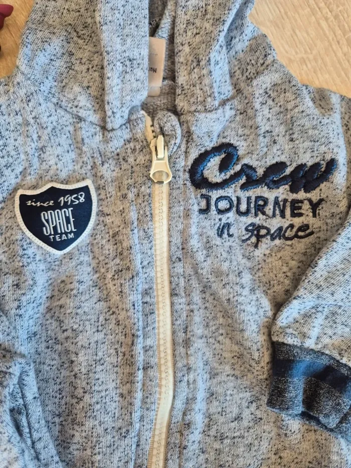 Ensemble jogging gris 12 mois Boîte à malices - photo numéro 2