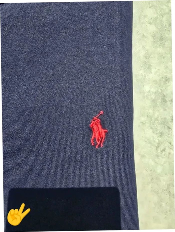 T-shirt Ralph Lauren XL coupe col rond bleu Homme Men tee68 - photo numéro 2