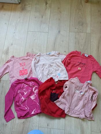 Lot 6 t-shirt manches longues