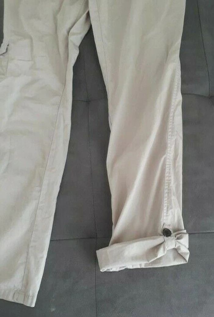 Beau pantalon beige de maternité taille 42 ajustable - photo numéro 5