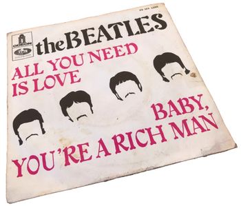 Vinyle 45 tours  The Beatles All you need is love (1967)  ODEON FO 103 LUXE
