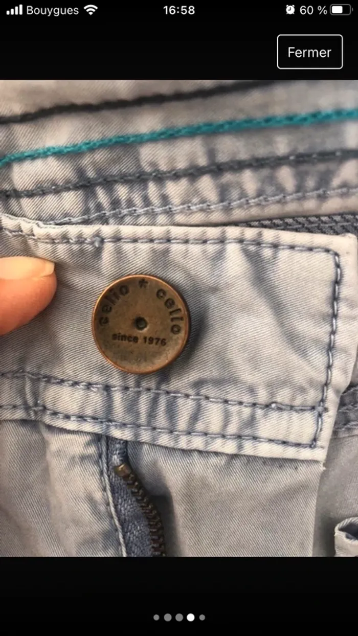 Pantalon bleu Celio Taille 38 - photo numéro 4