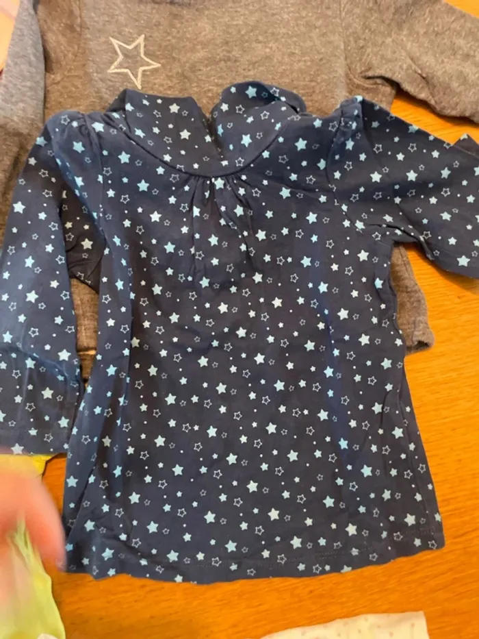 10 t-shirt manches longues fille 9 mois - photo numéro 3