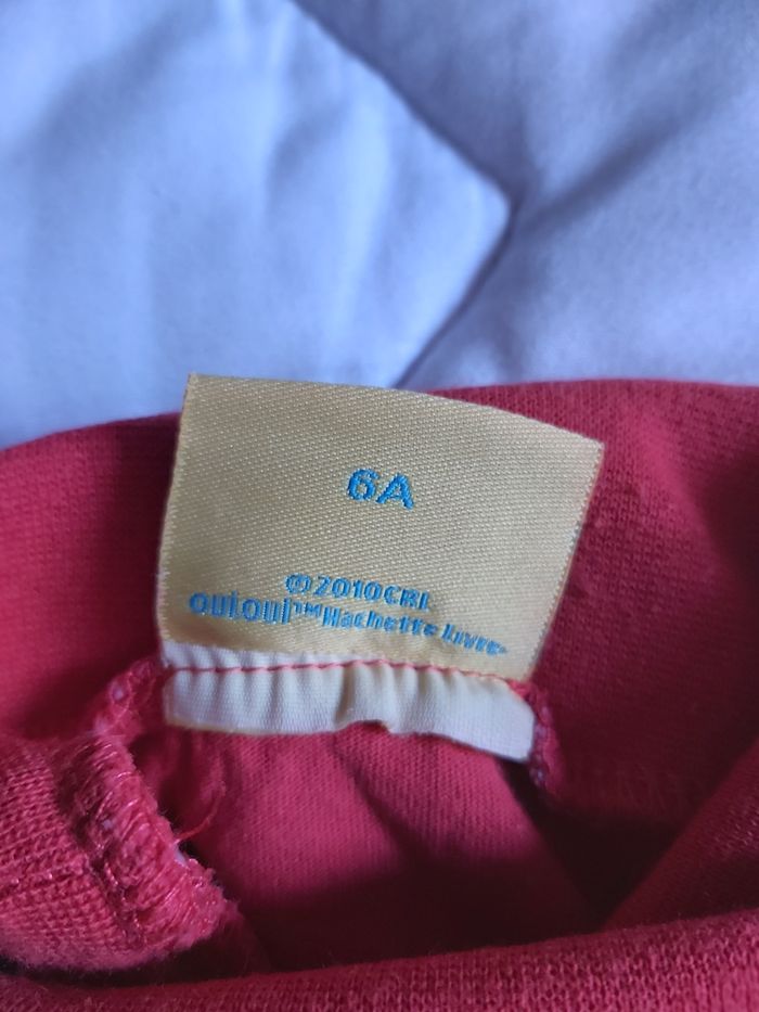 T shirt manches longues rouge oui-oui 6 ans - photo numéro 3