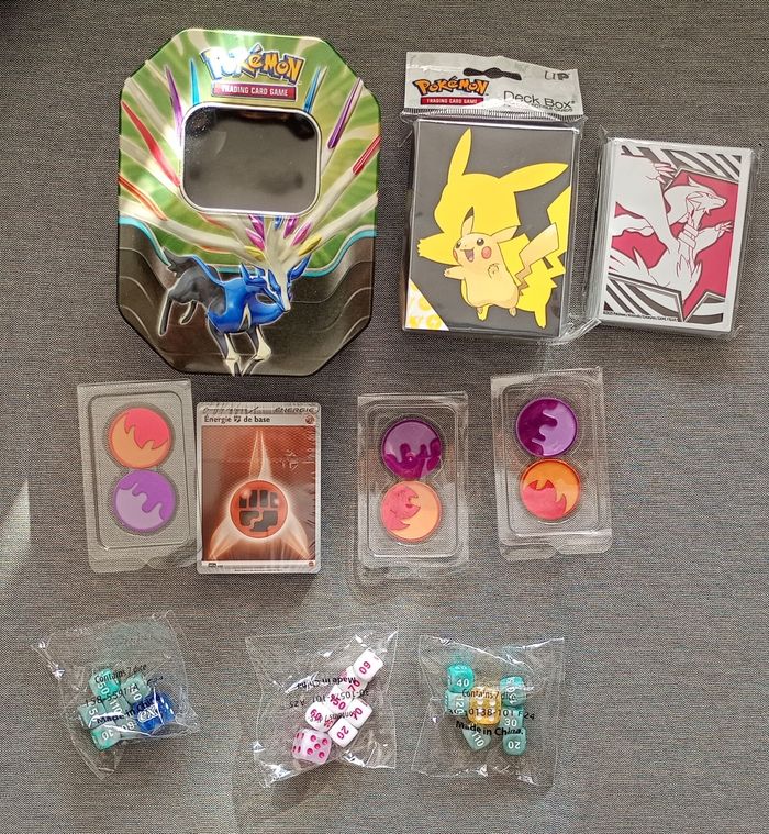 Lot Accessoires pokémon Scellé. Boite à deck Ultra Pro+ sleeve... Fr