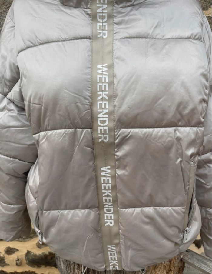 Doudoune grise argenté - Bershka Premium - photo numéro 2