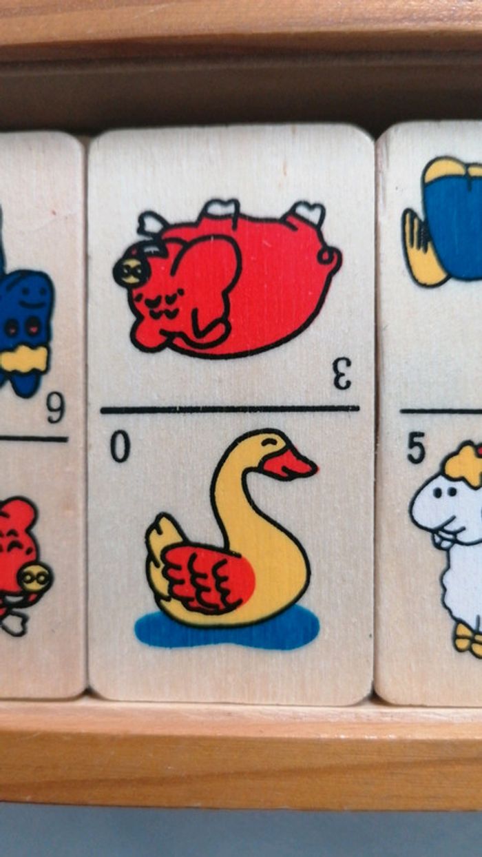 Dominos en bois Animaux de la ferme - photo numéro 6