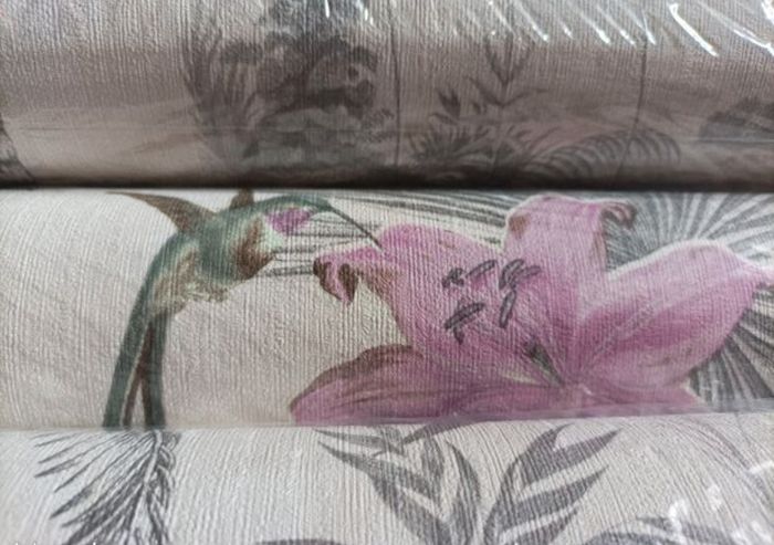 Lot 4 rouleaux neufs - Papier peint intissé Oasis Paradis - photo numéro 3
