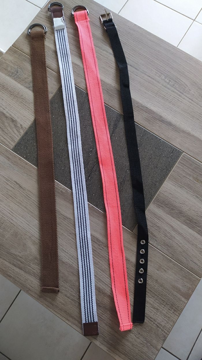 Lot de 4 ceintures