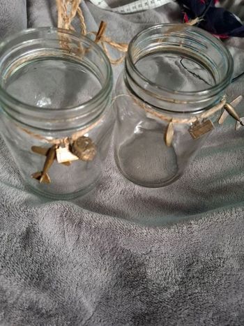 Lots de 2tirelires neutre avec couvercle en métal