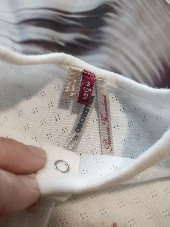 Ensemble gilet et pantalon moutarde 3 mois - photo numéro 3