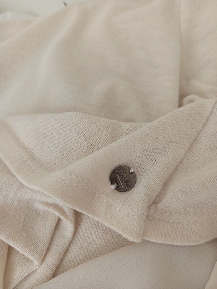 Pull fin beige crème avec voile blanc Firefly taille S - photo numéro 8