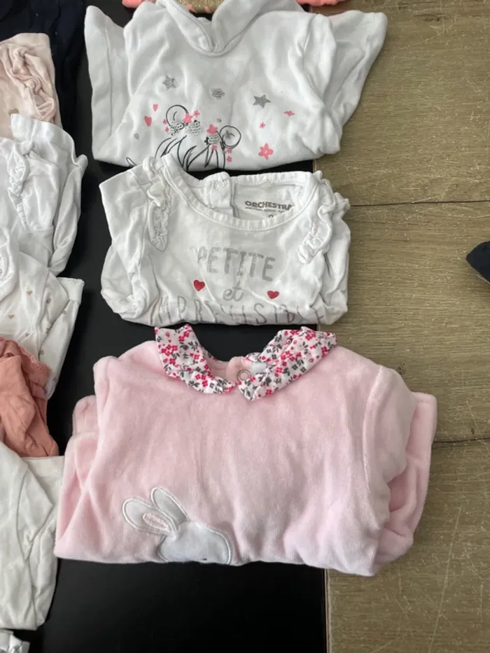 Lot de 14 pulls / sous pull bébé fille 3 mois - photo numéro 4