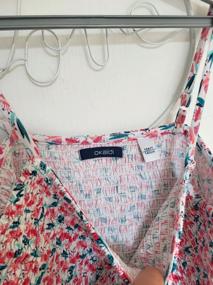 Combishort à bretelles okaidi 10 ans impeccable - photo numéro 2