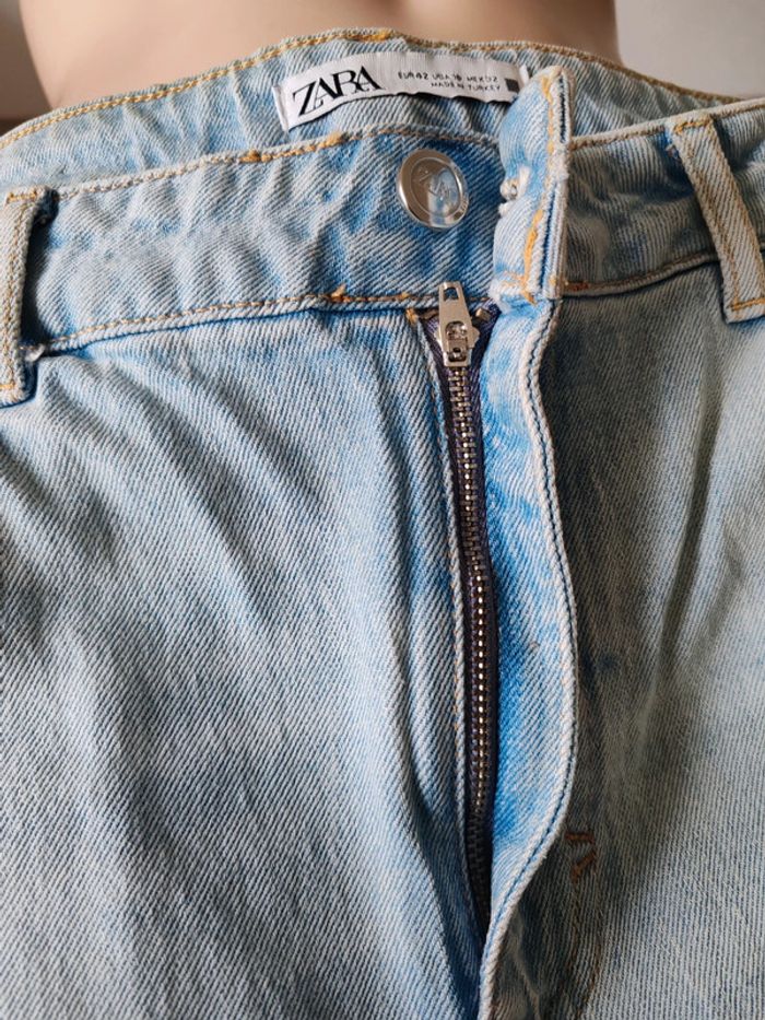 Jeans déchiré pour femme - Taille haute - Pantalon en jean pour femme -Zara - photo numéro 5