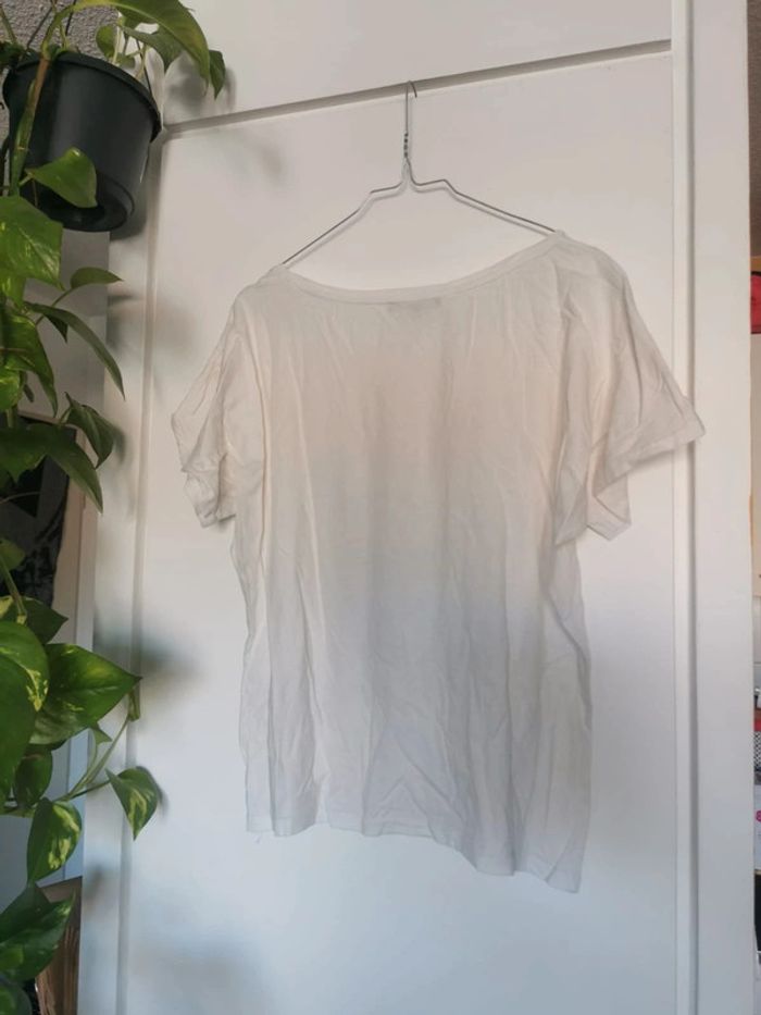 T-shirt blanc Sophie et Charlotte - photo numéro 2