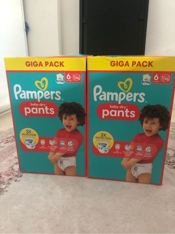 2 carton de couches giga pack taille 6