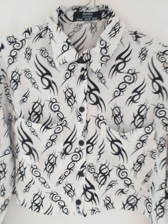 Chemisier court manches longues - photo numéro 2