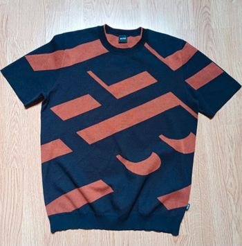 Pull fin manches courtes Hugo Boss