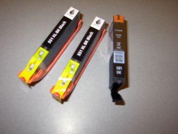 LOT DE 3 CARTOUCHES NOIRES 551 XL - NEUVE - n°01