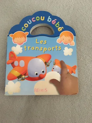 Livre bébé Coucou bébé Les transports avec rabats