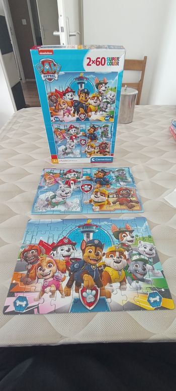 Lot de deux puzzles pat patrouille 