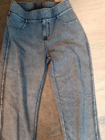 Jegging bleu, C&A, taille 176, mais petit, plus du 12 à 14 ans
