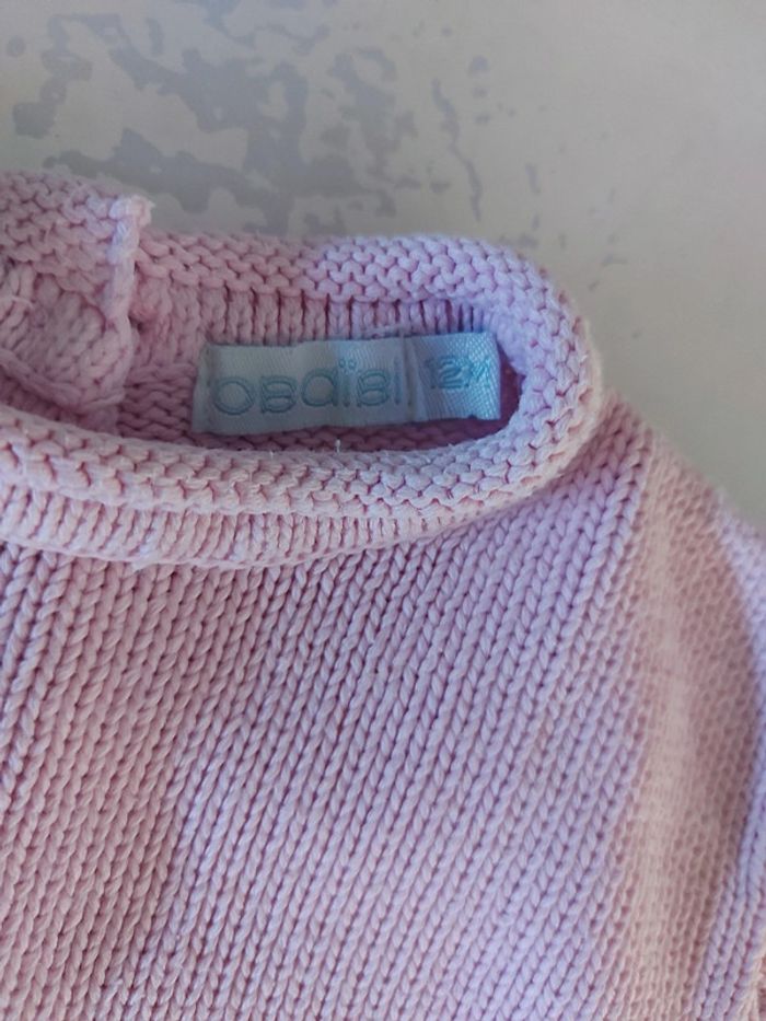 Pull rose obaibi 12 mois - photo numéro 3