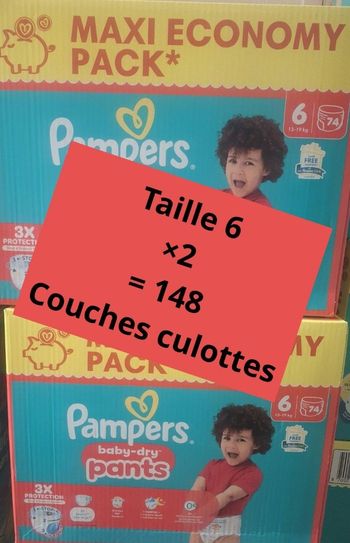 Pampers taille 6 pants
