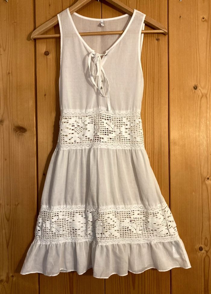Petite robe transparente guess en coton