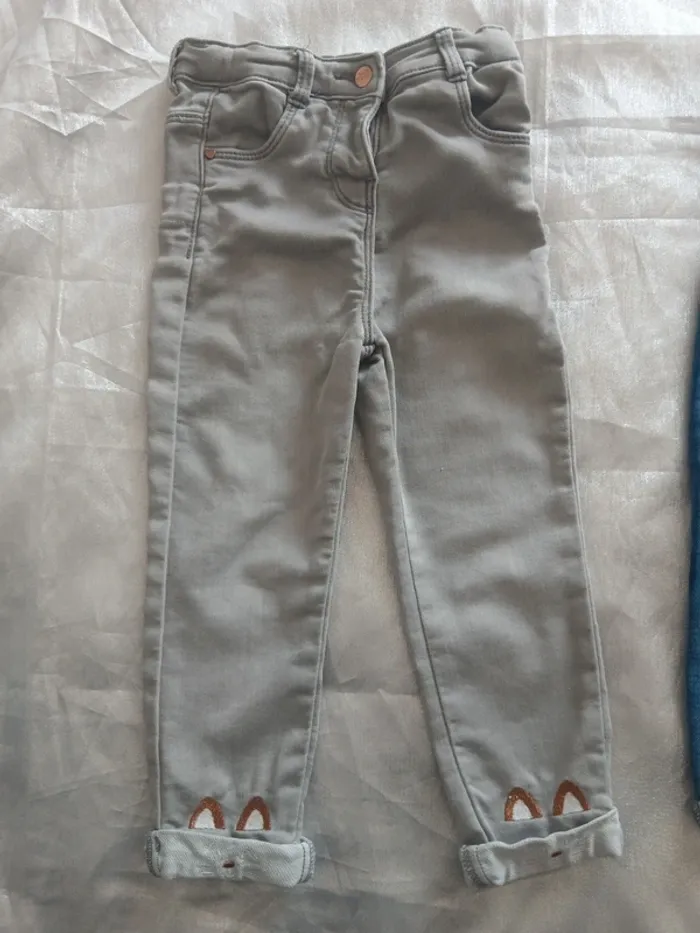 Lot de 2 jeans souple 36 mois - photo numéro 3