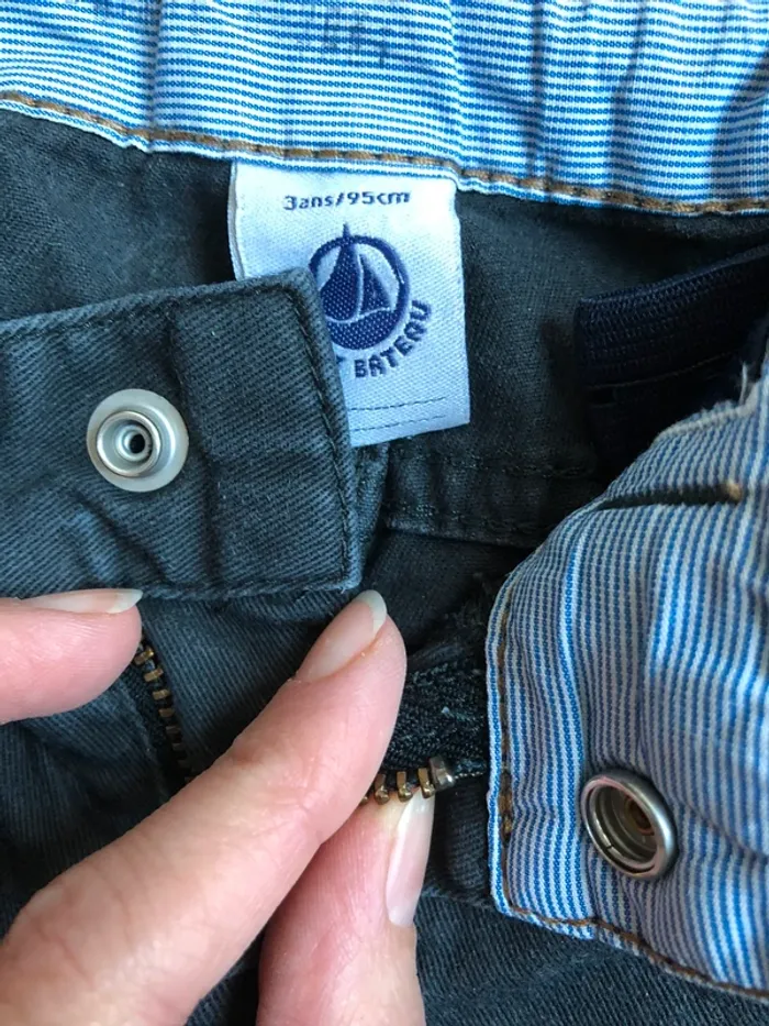 Jean petit bateau 3 ans gris foncé - photo numéro 3