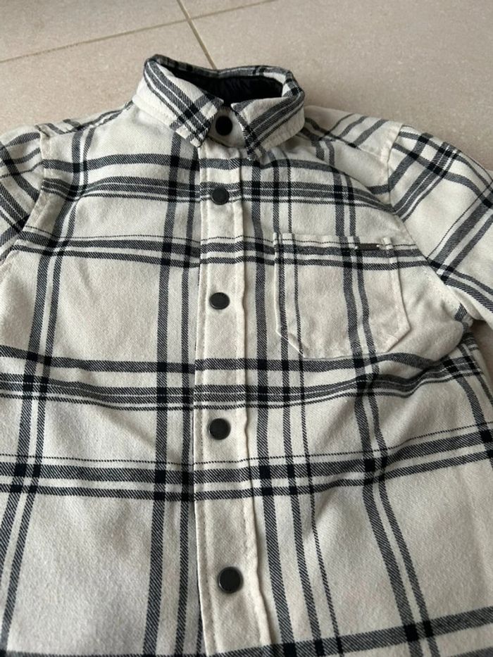 Doudoune misaison réversible noire et carreaux garçon IKKS 5ans - photo numéro 7