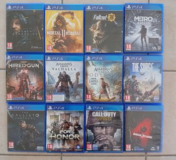 12 jeux sur PS4