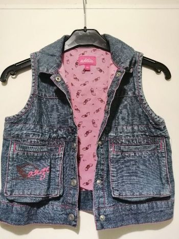 Veste jean sans manches Adelie. Taille 8ans.
