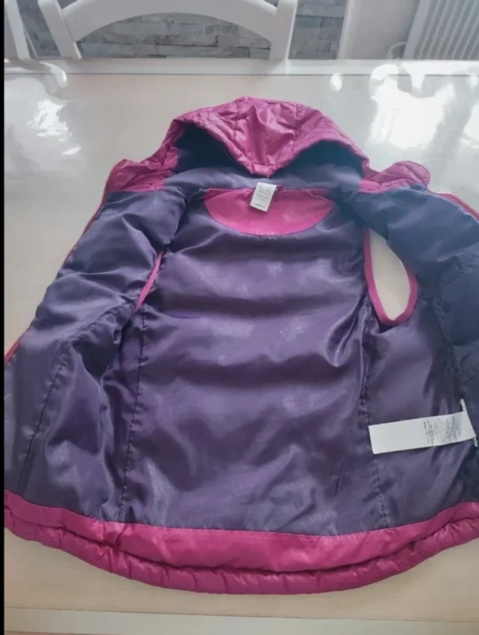 Doudoune veste sans manche enfant fille taille 10 ans - photo numéro 3