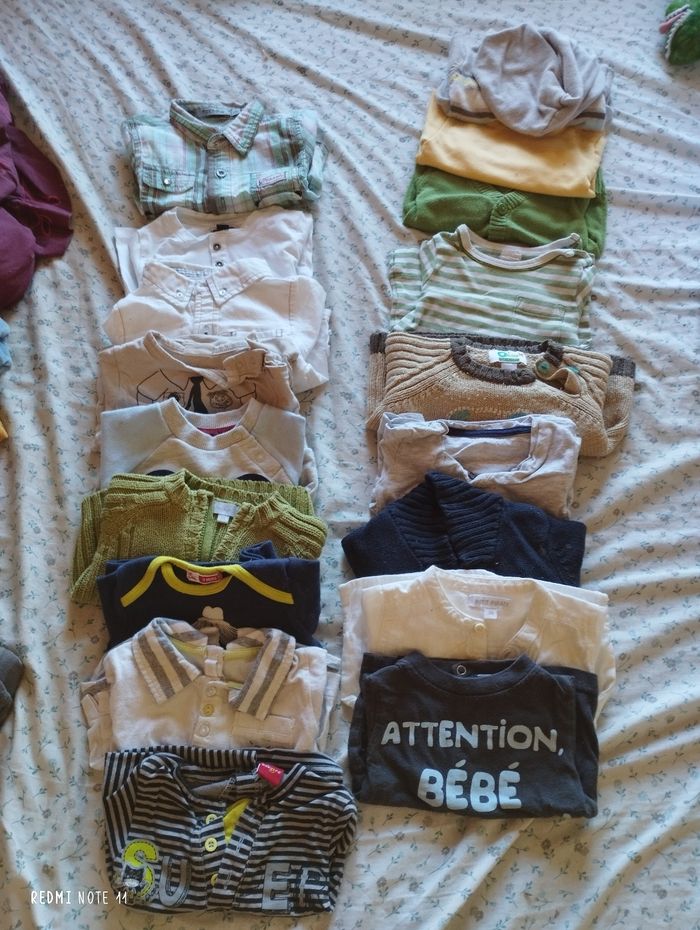 Vends habits naissance jusqu'à 3 mois garcon