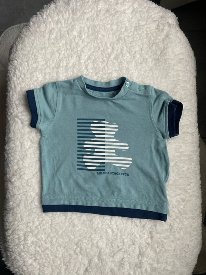 T shirt garçon lulu castagnettes 6 mois bleu