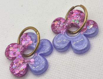 Boucles d'oreilles faites mains 