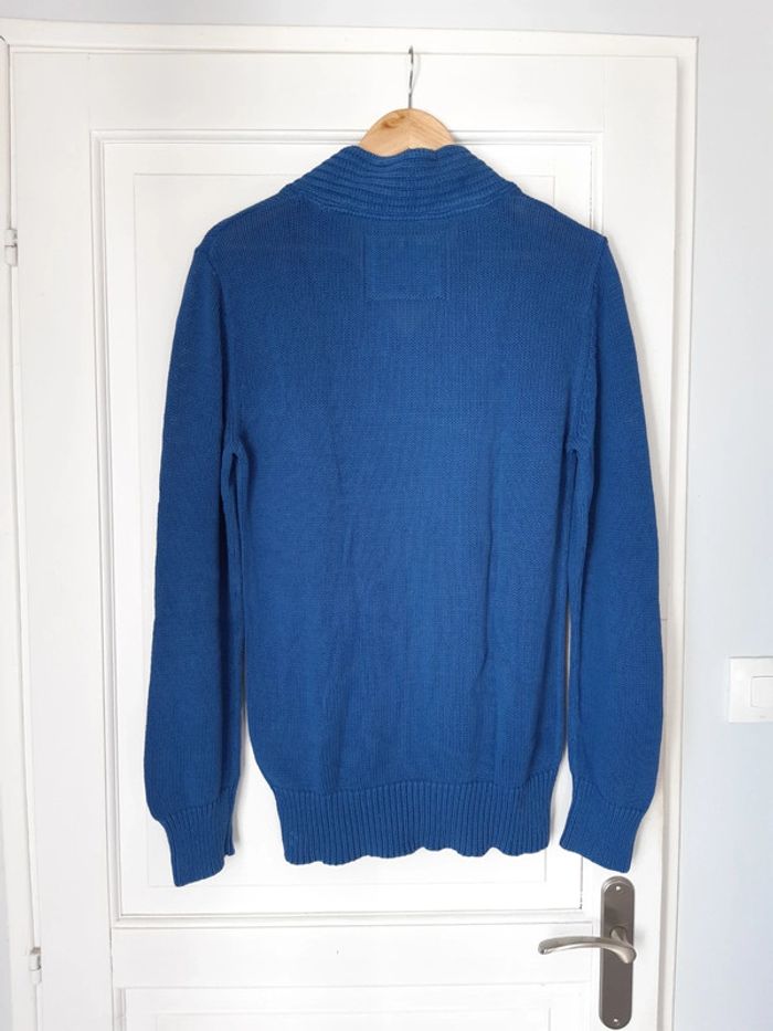 Pull bleu en maille Jules M - photo numéro 2