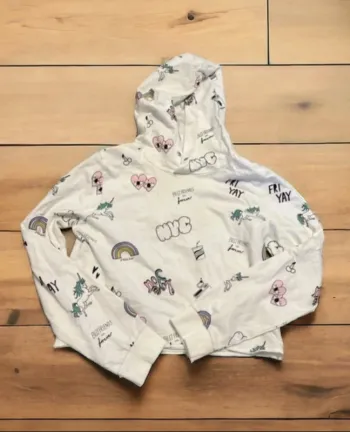 Crop top à capuche h&m 12-14 ans