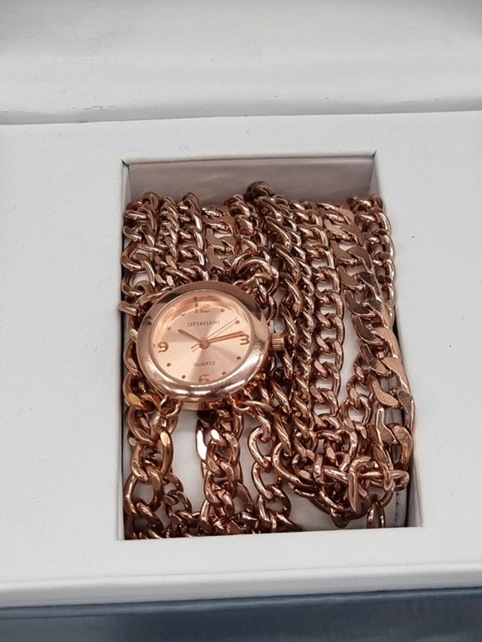 Ottaviani montre femme quartz multi rangs or rose - photo numéro 3