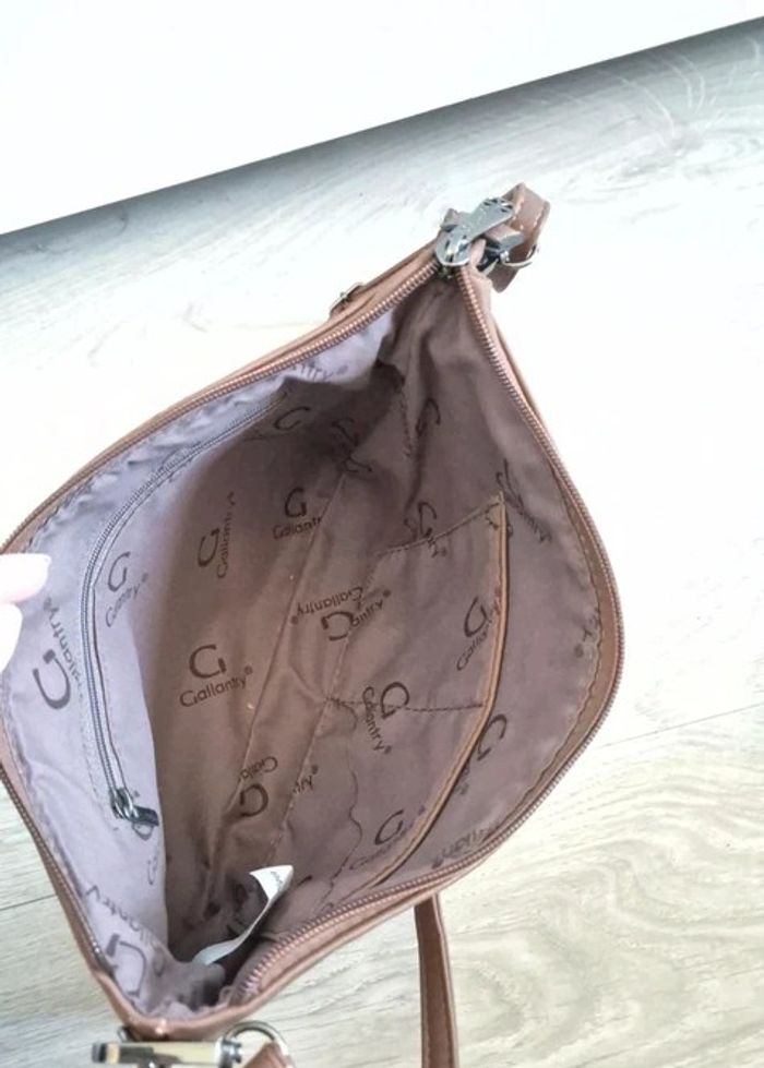 Sac bandoulière marron Galantry - photo numéro 3