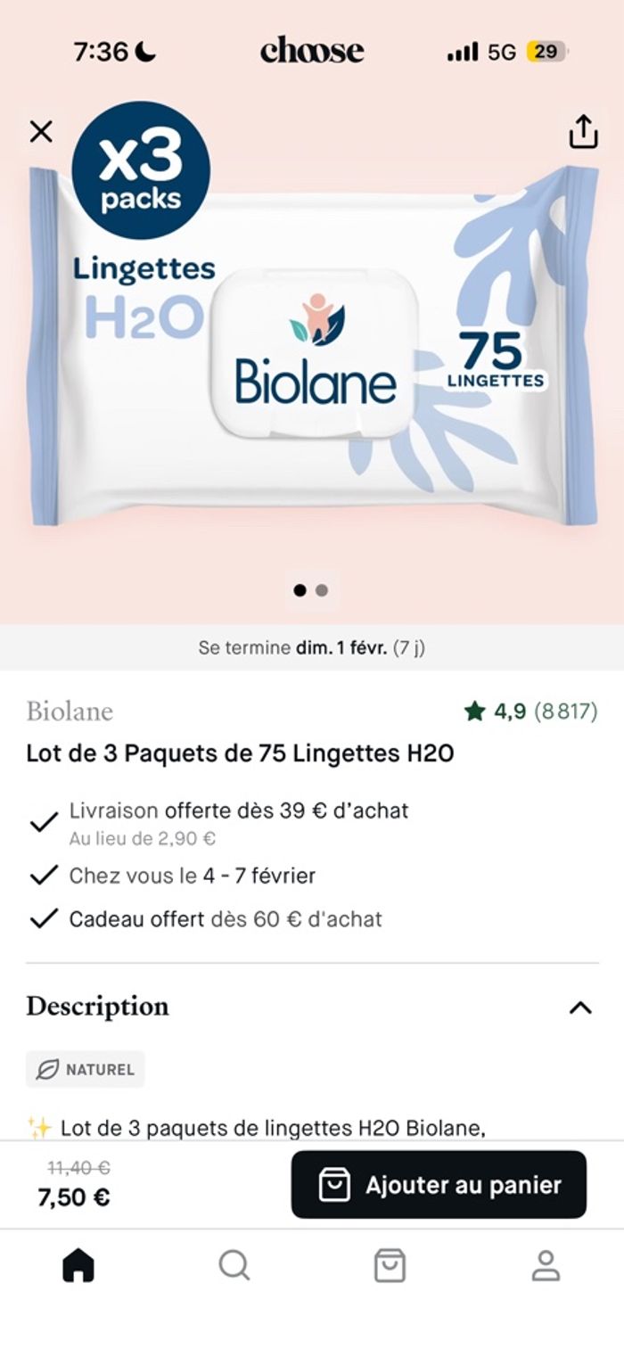 Biolane Lingettes, eau, crème, liniment, crème de change, couches, shampooing