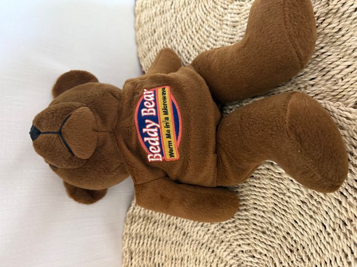 Doudou peluche micro ondable ours marron Beddy Bear - photo numéro 2