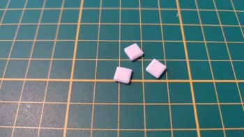 Pied caoutchouc carré x3 pièce détachée console de jeux Nintendo Wii RVL-001 EUR #D58