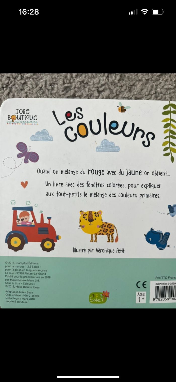 Livre sur les couleurs - photo numéro 2