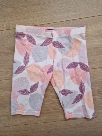 Short cycliste fille Okaidi rose mauve 122 cm