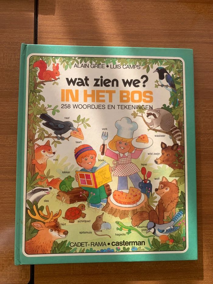 Kinderboek Wat zien we in het bos casterman